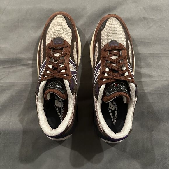 New Balance 990v6 Rich Oak Cosmic Grape Sneakers Made in USA Mens 11.5 U990OP6 main image 7